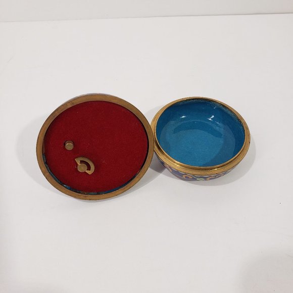 Chinese Vintage Cloisonne Music Trinket Box 1992 Ardleigh-Elliott # 73362 - Picture 6 of 7